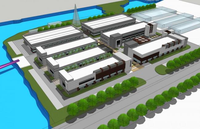 Sketchu Industrial Building | Modern Multi-Story Factory Architecture