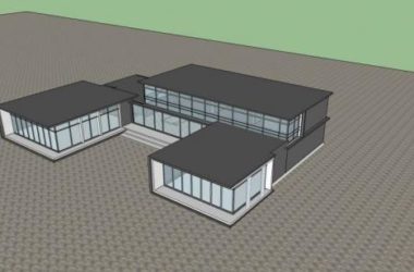 SketchUp Business Model: Multi-Story Clubhouse and Modern Commercial Building Design-BIM WORLD
