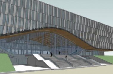 Modern Multi-Story Library Cultural Model in SketchUp-BIM WORLD