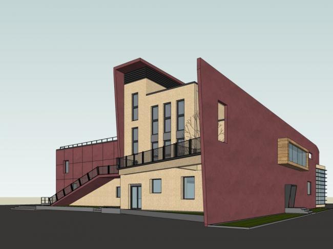 Modern Multi-Story Kindergarten and Educational Building | SketchUp School Model