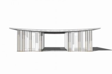 SketchUp Cultural Model: Multi-Story Exhibition Hall with New Chinese Style Architecture-BIM WORLD