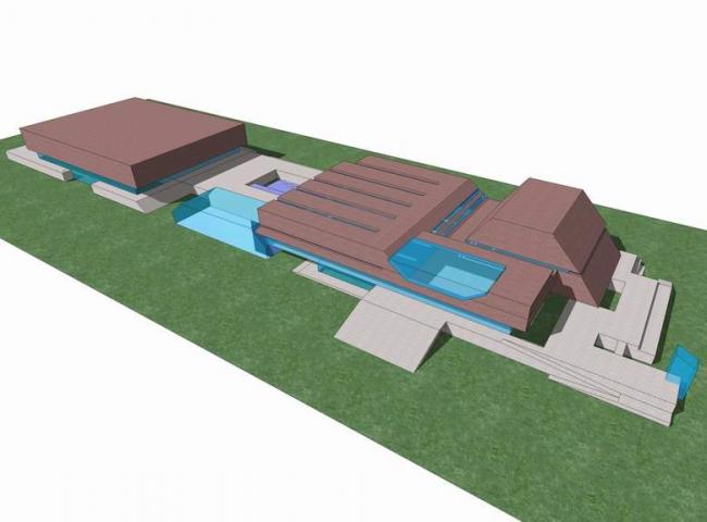 SketchUp Cultural Model: Xuchang Cultural Center – Modern Multi-Story Museum and Exhibition Hall