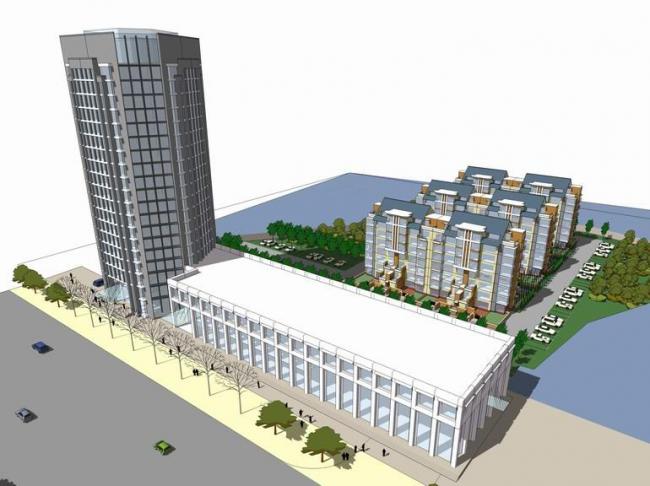 Modern High-Rise Office Building SketchUp Model