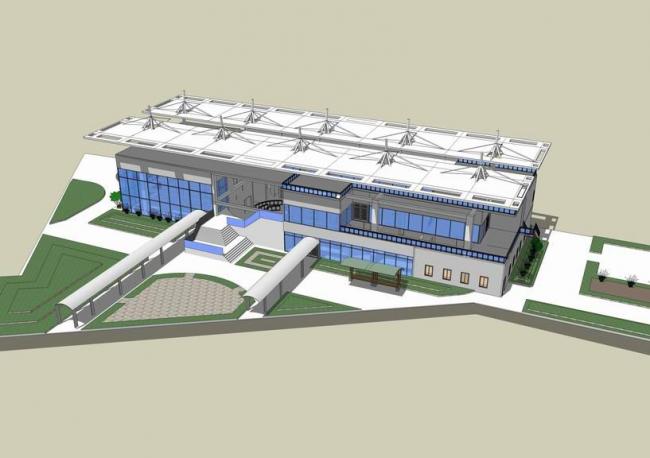 Modern Multi-Story University Library and Cultural Center | SketchUp Architectural Model