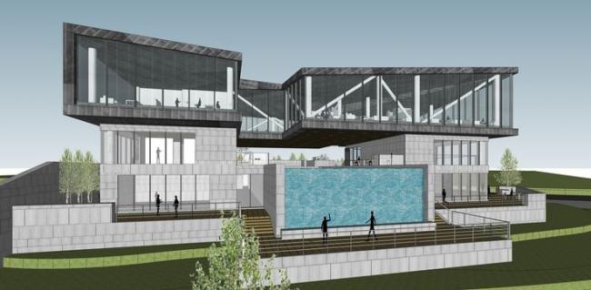 SketchUp Business Model: Meixi Lake International Club – Modern Multi-Story Commercial Design