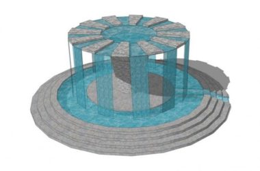 SketchUp Material Models: Waterfalls, Pools, Fountains, and Landscape Scenes-BIM WORLD