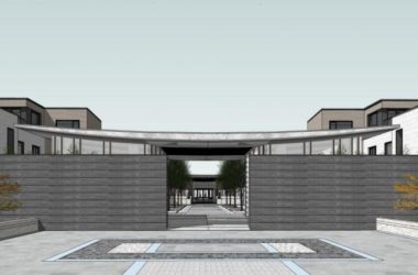 SketchUp Business Model: Multi-Story Commercial Sales Office with Chinese Design Elements-BIM WORLD