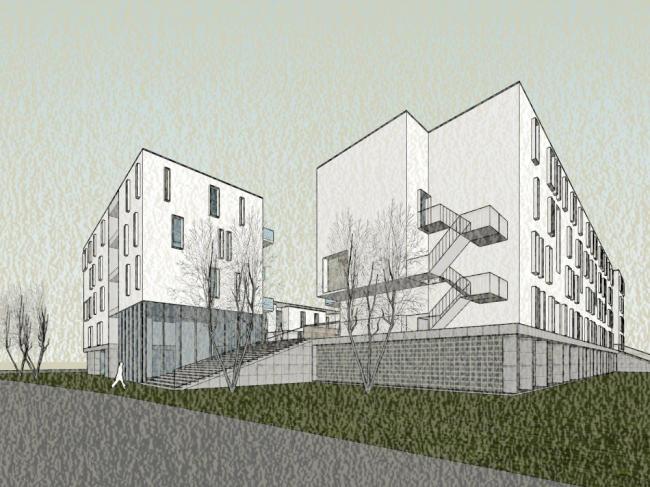 Modern Multi-Story Park Residence | SketchUp Residential Architecture Model