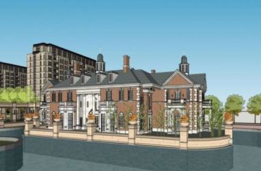 SketchUp Model of a High-Rise Residential Complex with Commercial Podium and French Classical Clubhouse-BIM WORLD