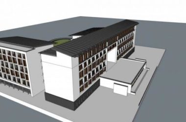 SketchUp Residential Model: Multi-Story School Dormitory in Modern Chinese Style-BIM WORLD