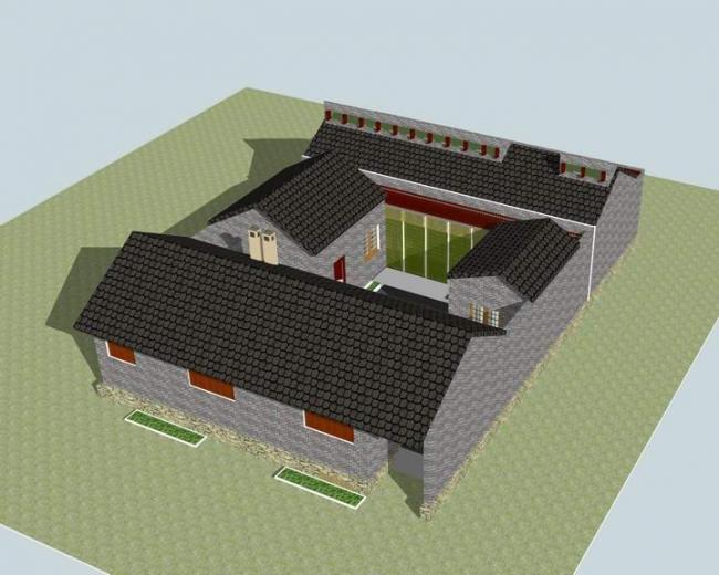 SketchUp Residential Models: Chinese-Style Rural Self-Built Houses and Buildings