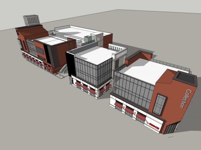 Modern Commercial Complex Design in SketchUp