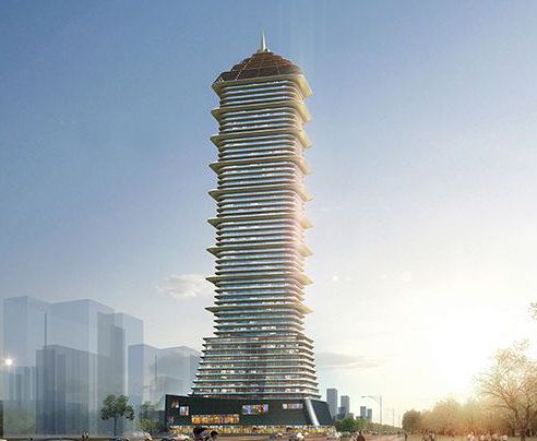 Modern Super High-Rise Office and Hotel Tower Design in SketchUp