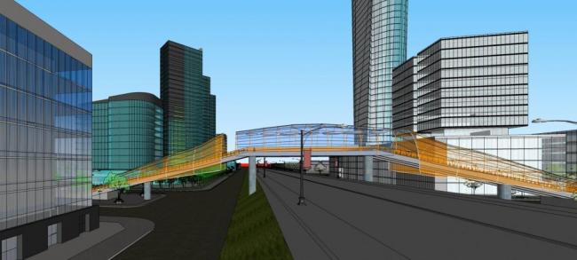 SketchUp Complex Model: Modern High-Rise Urban Development with Commercial, Office, Hotel, and Residential Spaces