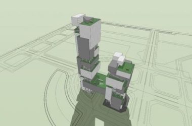 Modern High-Rise Office Building Model in SketchUp-BIM WORLD