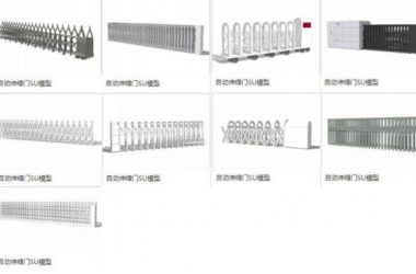 SketchUp Material Models for Automatic Retractable Doors, Electric Doors, and Main Door Components-BIM WORLD