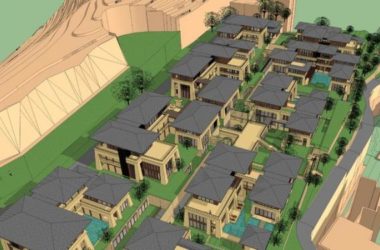Multi-Story Mountain Hotel Model in SketchUp: New Chinese Han Tang Style-BIM WORLD