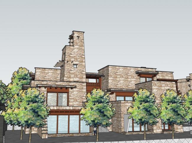 SketchUp Residential Model: Multi-Story Home in Qiang Ethnic Style Architecture