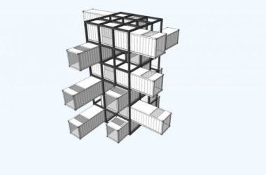SketchUp Business Model: Modern Container Design for Entertainment and Leisure Facilities-BIM WORLD