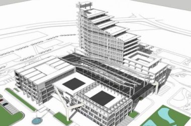 Modern Multi-Story Hybrid Hospital Model in SketchUp-BIM WORLD