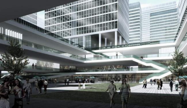 Modern High-Rise Office and Hotel Model in SketchUp