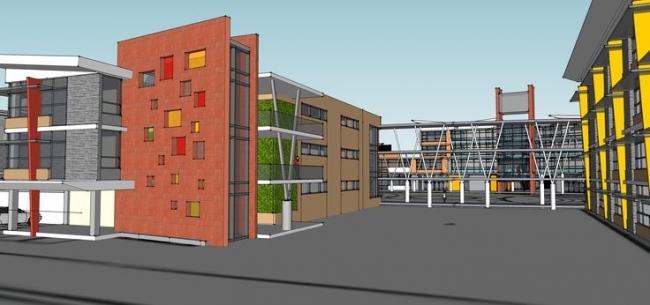 Modern Multi-Story School Building Model | Educational Architecture in SketchUp