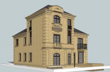 SketchUp Residential Models: Multi-Story Homes, Small Park Buildings, and Classic European Designs-BIM WORLD
