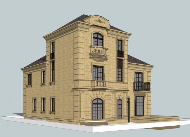 SketchUp Residential Models: Multi-Story Homes, Small Park Buildings, and Classic European Designs