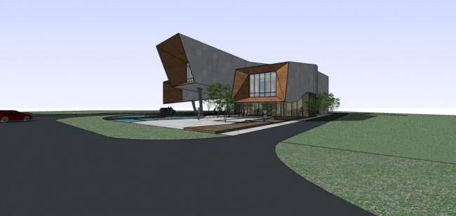 Modern Multi-Story Cultural Exhibition Hall | SketchUp Architectural Model