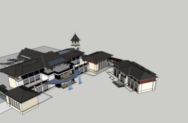 SketchUp Business Model: Multi-Story Southeast Asian Commercial Club Design-BIM WORLD