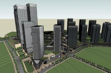 SketchUp Model of a Modern Super High-Rise Urban Complex Featuring Offices, Hotels, Apartments, and a Multi-Level Shopping Mall-BIM WORLD