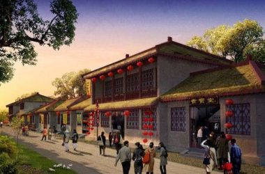 SketchUp Business Model: Multi-Story Commercial Street in Chinese Style-BIM WORLD
