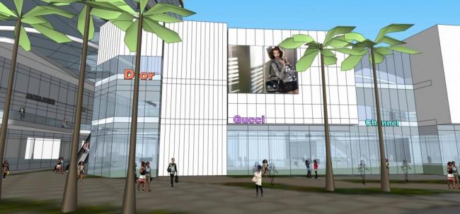 Modern High-Rise Commercial Complex with Hotel, Office, and Multi-Story Podium in SketchUp