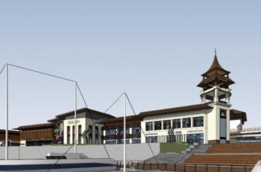 SketchUp Business Model: Multi-Story Southeast Asian Commercial Street Design-BIM WORLD