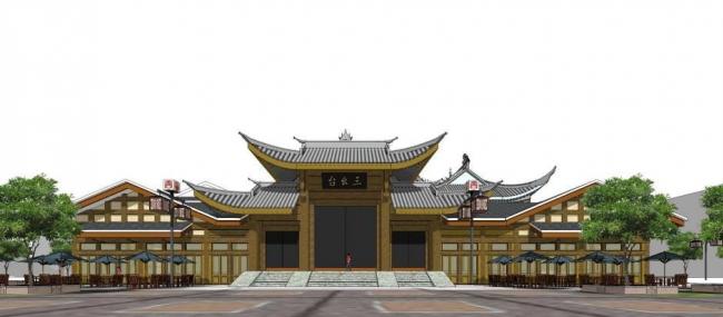 SketchUp Cultural Model: San Yao Tai – Traditional Chinese Folk Architecture and Culture