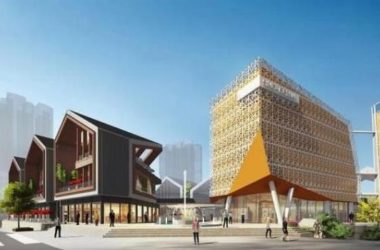 SketchUp Business Model: Modern Multi-Story Commercial Street Design-BIM WORLD