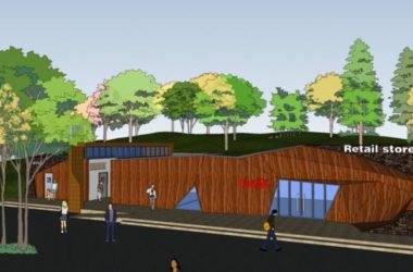 SketchUp Business Model: Designing Modern Park Retail Spaces and Public Restrooms-BIM WORLD