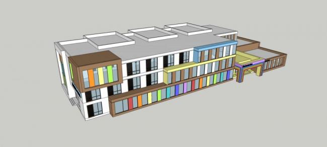 Modern Multi-Story Kindergarten Design | Educational Architecture by SketchUp School