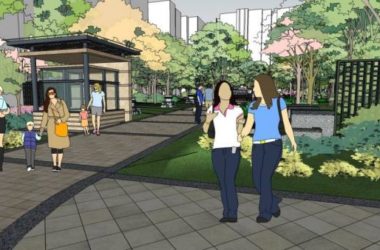 Modern Residential Community Landscape Design with Entrance and Guard House in SketchUp-BIM WORLD
