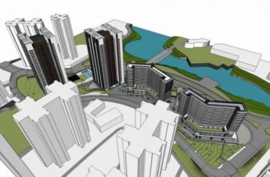 SketchUp Complex Model: Modern Commercial Podium with High-Rise Office, Hotel, and Residential Spaces-BIM WORLD