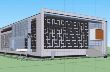 SketchUp Cultural Model: Modern Multi-Story Library Design-BIM WORLD