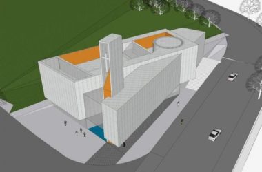 SketchUp Cultural Model: Modern Multi-Story Church and Chapel Architecture-BIM WORLD
