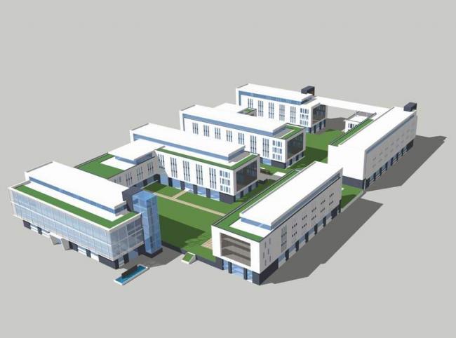 Sketchu Industrial Building: Modern Multi-Story Factory and Industrial Architecture