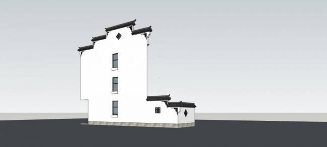 SketchUp Materials and Components: Chinese-Style Horsehead Wall Models