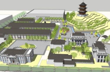 SketchUp Business Model: Multi-Story Clubhouse, Residential Villas, Commercial Buildings in French Classical Style-BIM WORLD