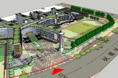 Modern Multi-Story School Campus Model in SketchUp-BIM WORLD