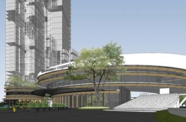 SketchUp Complex Model: Multi-Story High-Rise Mixed-Use Commercial and Office Building in Modern Style-BIM WORLD