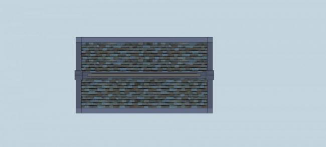 SketchUp Material Model: Chinese-Style Courtyard Gate Components