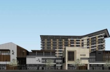 SketchUp Business Model: Modern Multi-Story Commercial Building on Ronghe Commercial Street-BIM WORLD