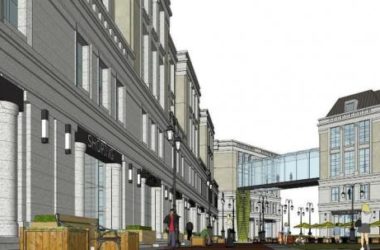 SketchUp Business Model: Multi-Story European Classical Commercial Street Design-BIM WORLD